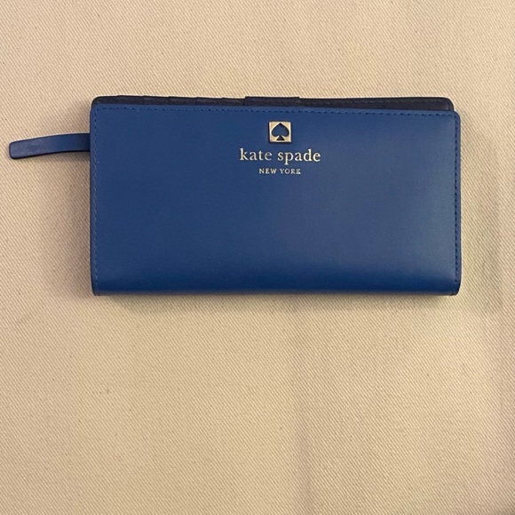 kate spade Handbags - Kate Spade Blue Wallet